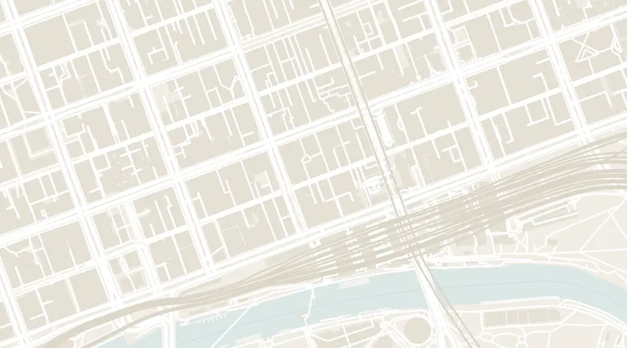 Walking route between 3 old pubs in Melbourne, numbered in walking order