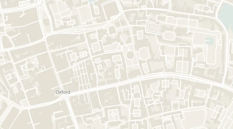 Walking route between 3 old pubs in Oxford, numbered in walking order