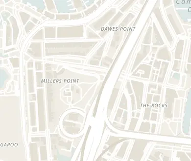 Walking route between 3 old pubs in Sydney, numbered in walking order